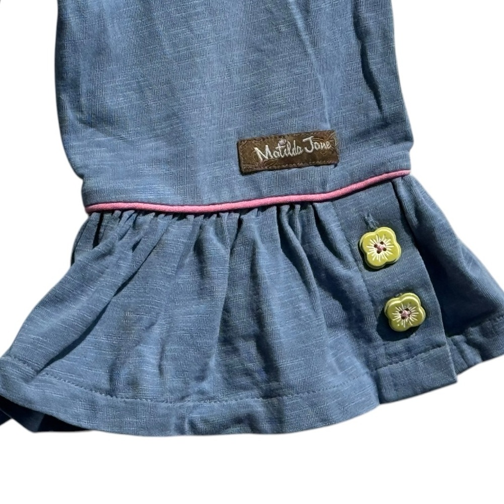 Matilda Jane Blue Ruffle Hem Pants 12-18 Months Baby Girl Boho Boutique - Picture 2 of 4